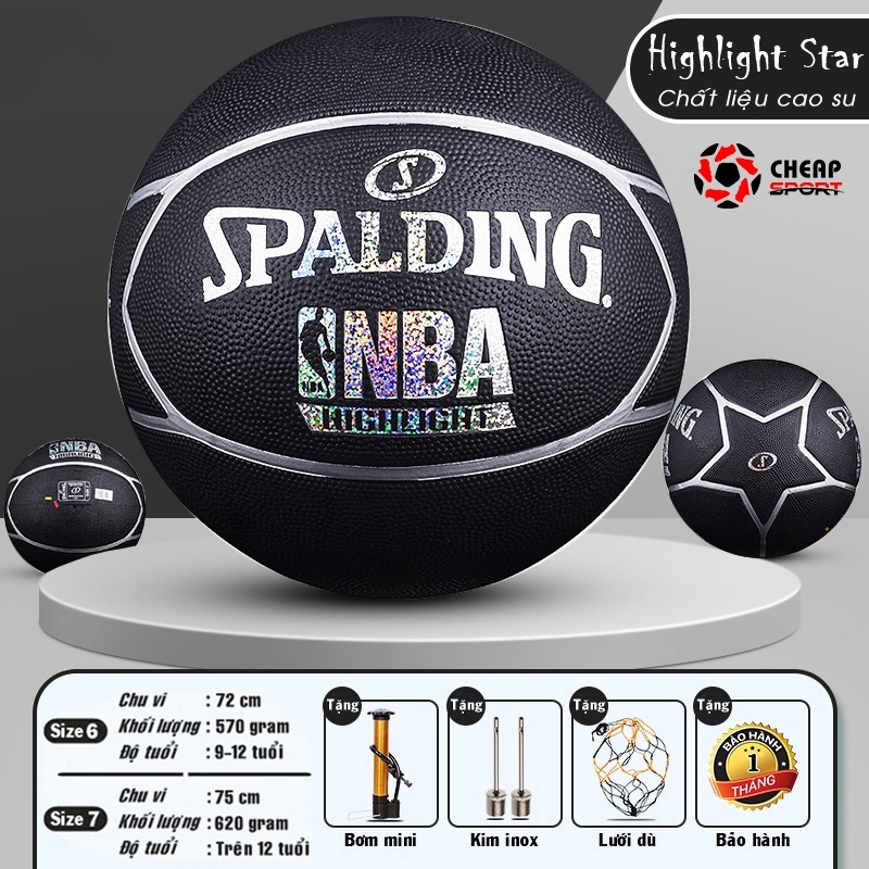 Bóng Rổ Cao Su SPALDING Size 7 Chính Hãng,Banh Bóng Rổ GRAFFITI SKETCH NBA Trẻ Em Người Lớn Thi Đấu Sân Outdoor &amp; Indoo