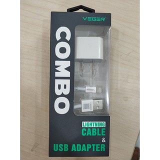 Bộ sạc iphone loại củ xuất châu Âu. Hàng chính hãng phụ kiện Veger