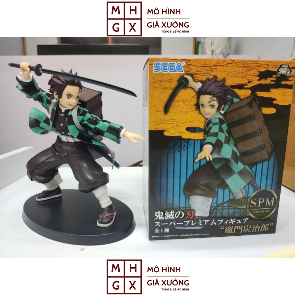 Mô hình Kimetsu No Yaiba figure Demon Slayer Kamado Tanjirou cao 17 cm trạng thái chiến đấu - figure thanh gươm diệt quỷ