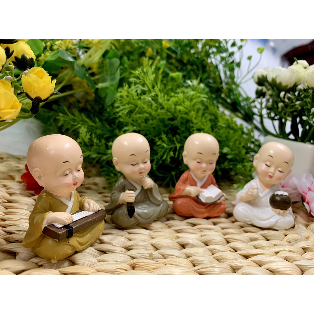 Bộ 4 tượng chú tiểu cầm kỳ thi họa ( Mẫu độc quyền ) | BigBuy360 - bigbuy360.vn