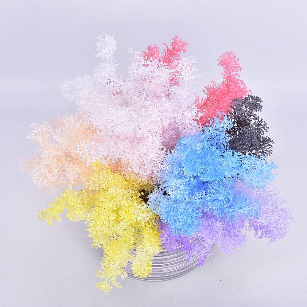 JARRED 1 Nhánh Hoa Lá Thông Nhân Tạo Nhiều Màu Sắc Tùy Chọn Trang Trí Nhà Cửa