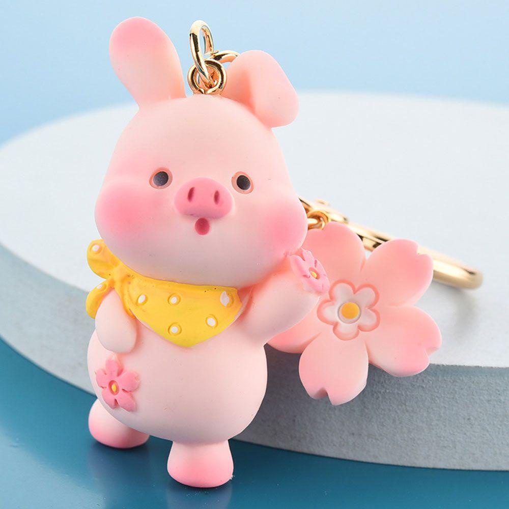 Móc Chìa Khóa Hình Heo Con Xinh Xắn Dễ Thương