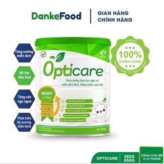 Sữa Opticare Infant 380g, 850g Dinh Dưỡng Khoa Học Cho Bé Miễn Dịch Khoẻ, Thông Mình, Mau Lớn