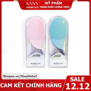 Máy rửa mặt 💖freeship💖 máy rửa mặt wellderma cleansing fish xanh, hồng của hàn quốc lin098756