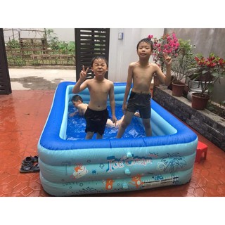 COMBO BỂ BƠI PHAO 2M1 CHO 4 NGƯỜI + BƠM ĐIỆN 2 CHIỀU
