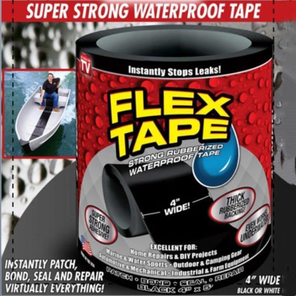 Miếng vá thông minh Flex Tape, Vá lỗ lớn, vết nứt, khoảng hở và bồn nước