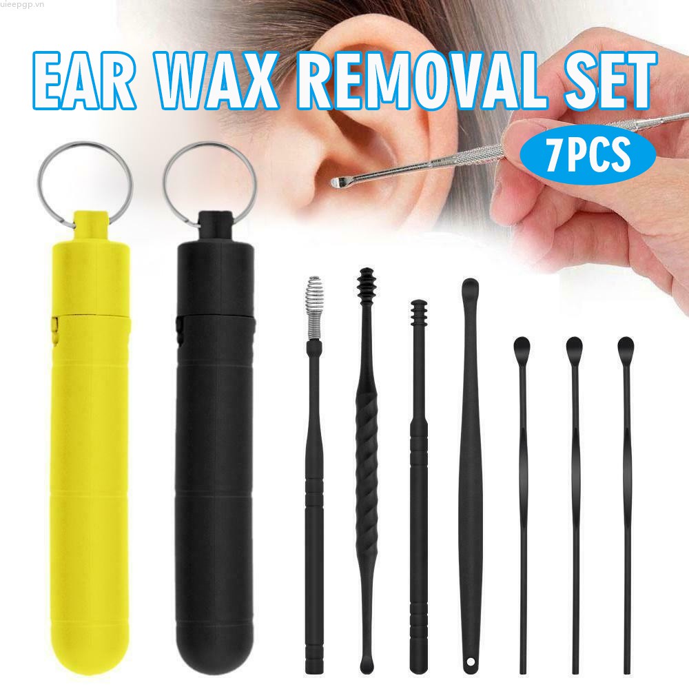 Set 7 dụng cụ lấy ráy tai bằng thép chất lượng cao