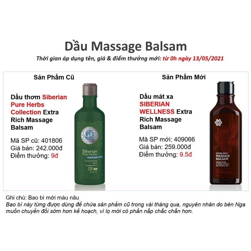 Dầu thơm Extra Rich Massage Balsam