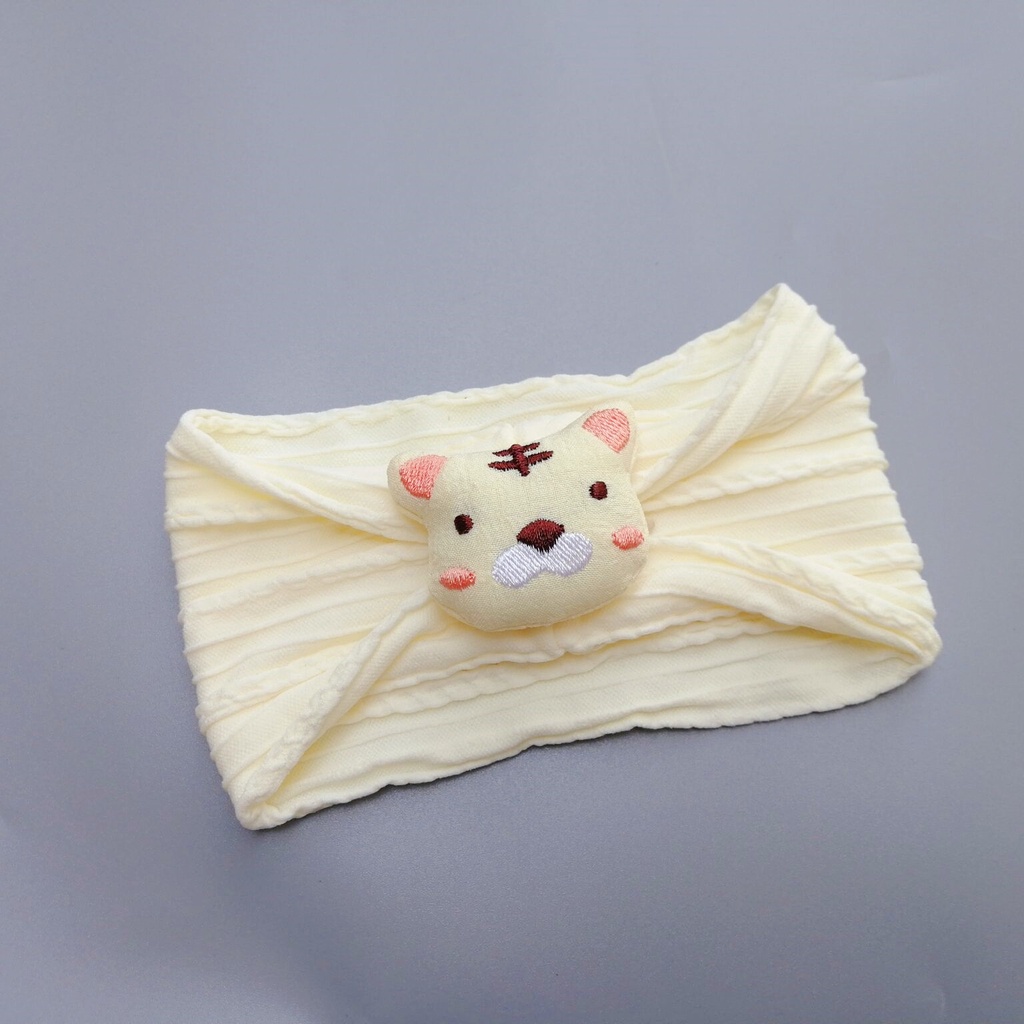 Băng Đô Tai Thỏ / Hổ Bằng Vải Cotton Dễ Thương Dành Cho Em Bé Sơ Sinh