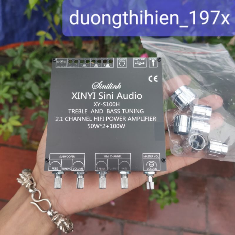 Mạch khuếch đại âm thanh 2.1 Sinilink XY-E30H, XY-E100L, XY-S100L, XY-S100H bluetooth 5.0 chất lượng cao