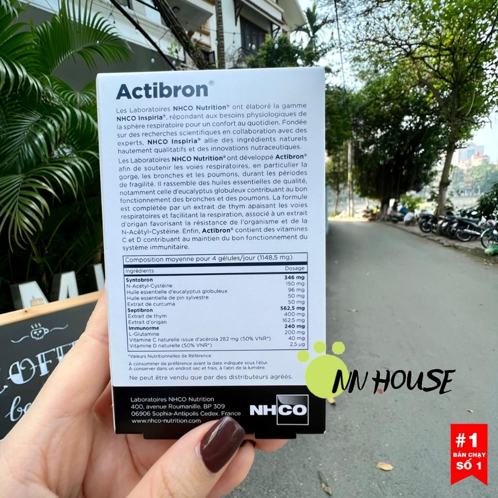 Bổ phổi, họng,bổ phế NHCO Actibron 3 in 1 Pháp cho người lớn chứa tinh dầu khuynh diệp,vitamin c,vitamin d tăng đề kháng