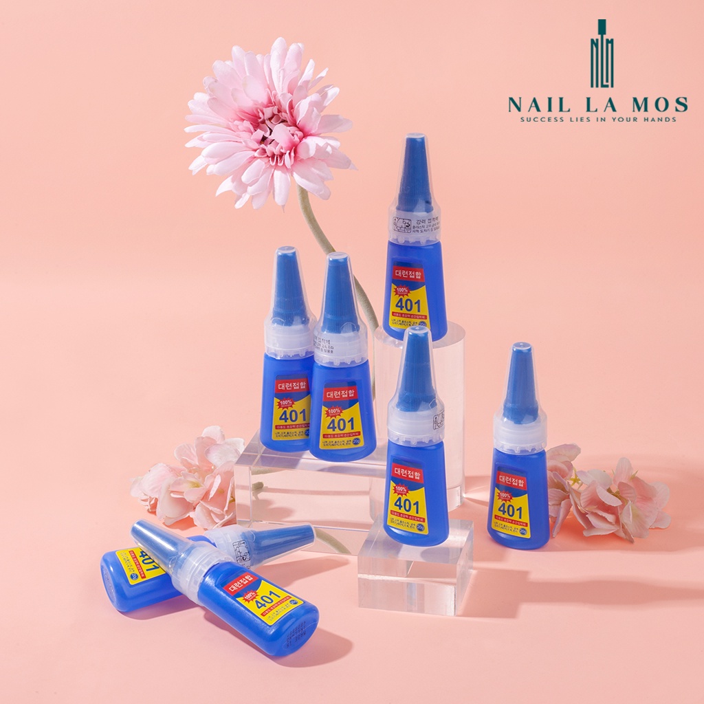 Keo 401 dán móng nail  - Keo dán đa năng Hàn Quốc loại tốt chuyên dụng cho dân làm móng
