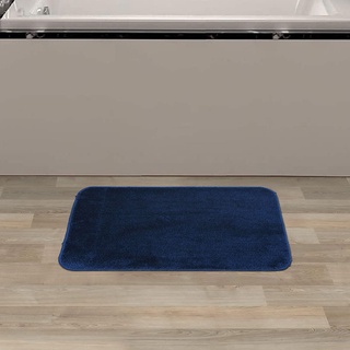 Mua HomeBase HLS Thảm lót sàn lau chân phòng tắm dày chống trượt thấm nước mềm mại Microfiber Thái Lan 40x60cm - xanh dương