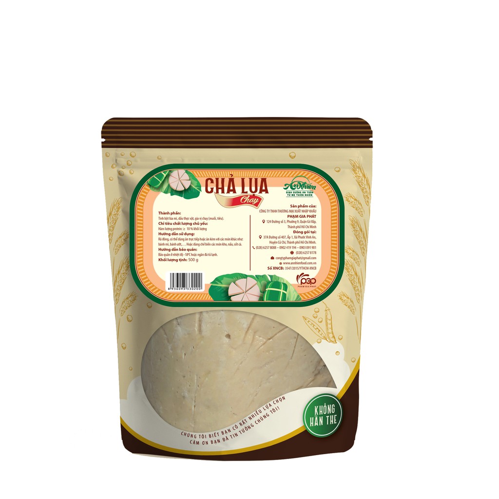 [CHỈ GIAO TPHCM] Chả Lụa Chay An Nhiên, Giò Chay, Thực Phẩm Chay Dinh Dưỡng, Thuần Chay Healthy, Đồ Ăn Chay | BigBuy360 - bigbuy360.vn