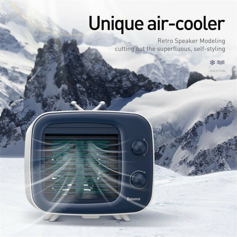 Quạt hơi nước Basues Air cooler thiết kế gọn nhẹ để bàn làm việc , phòng ngủ giảm nhiệt độ phòng những ngày hè nóng