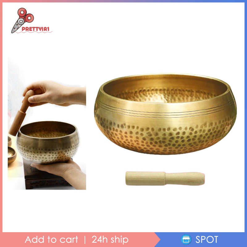 [Prettyia1] Bộ Chén Hát Phật Giáo Tây Tạng Thiền Định Yoga Cầu Nguyện Để Bình Tĩnh &amp; Mindfulness Hoàn Hảo Trang Trí Nhà Cửa