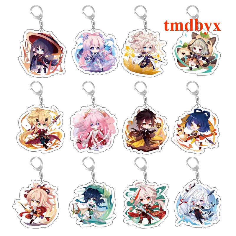 Móc Khóa Phong Cách Game Genshin Impact Cá Tính