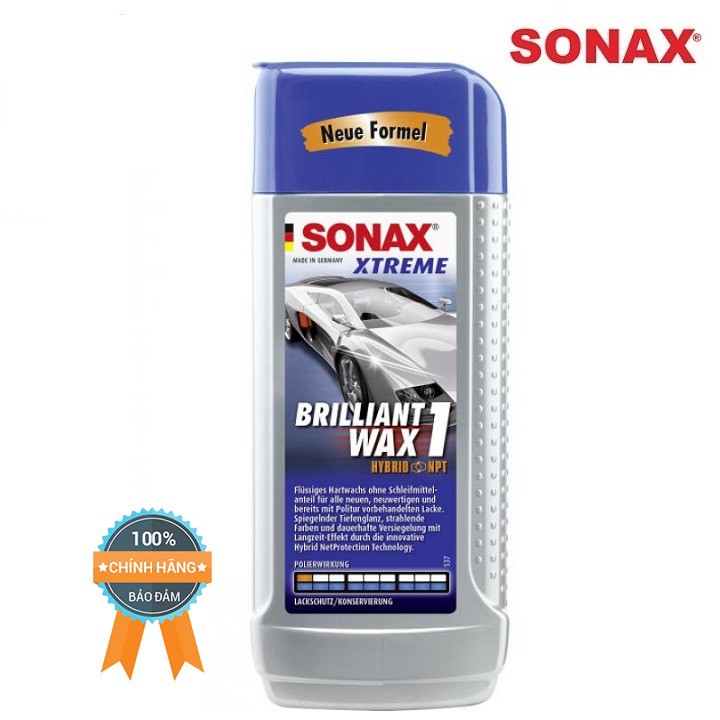 Dung Dịch Đánh Bóng Sơn Xe SONAX Brilliant Wax1 202100 250ml