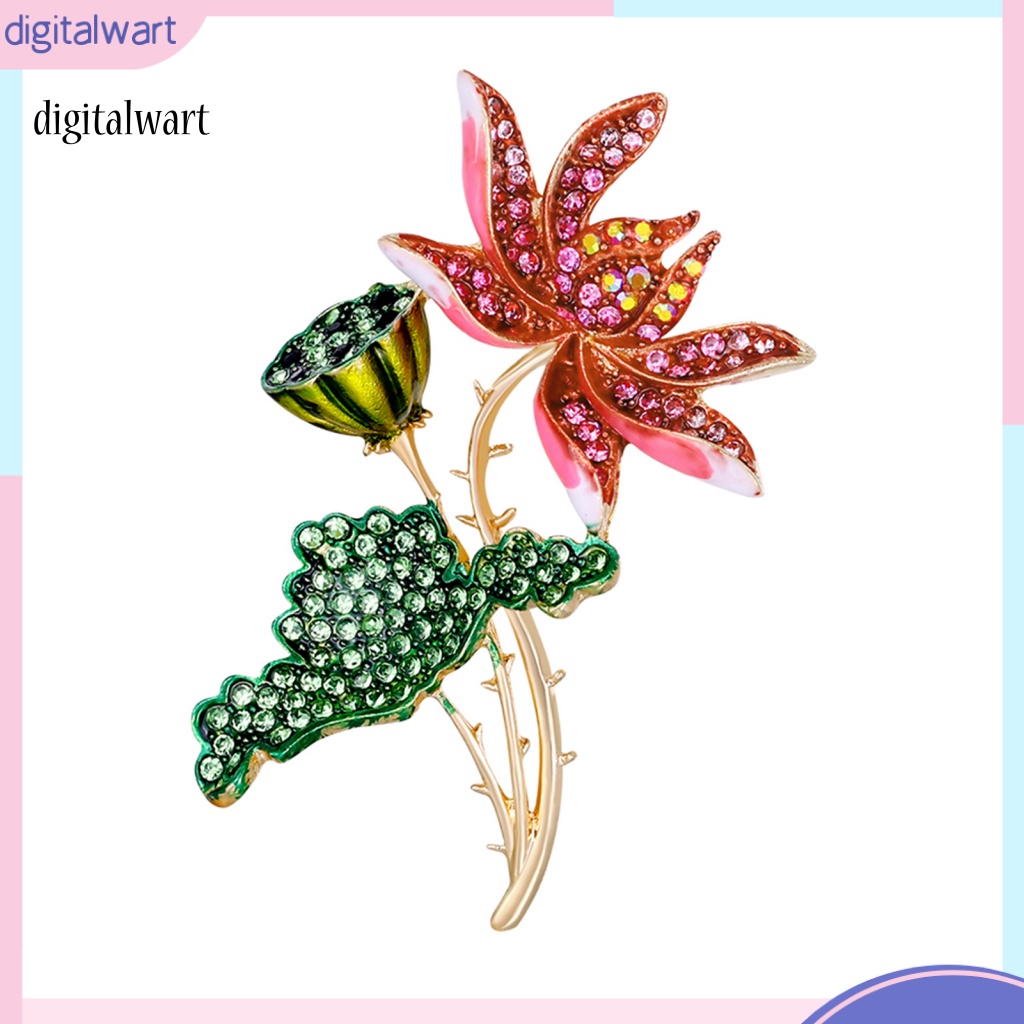 Kỹ Thuật Số| Trâm Cài Áo Hình Hoa Đính Đá Sáng Tạo