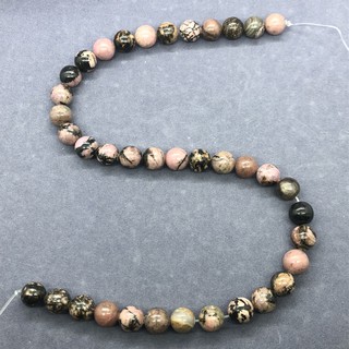 Chuỗi Hạt Đá Tròn 4-12mm Màu Đen