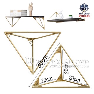 Giá đỡ kệ treo tường hairpin hình tam giác lớn 20 cm - có 2 màu