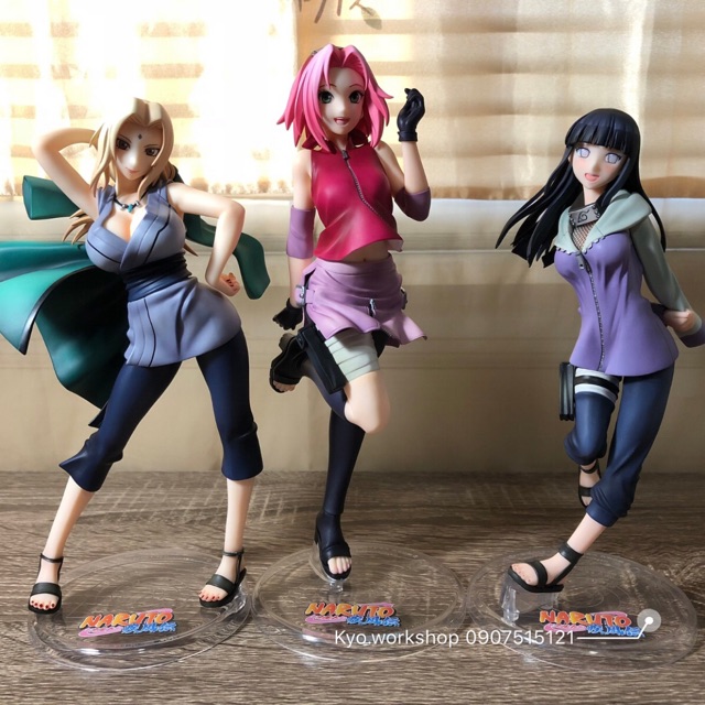 Mô hình figure Sakura - Hinata - Tsunade trong Naruto