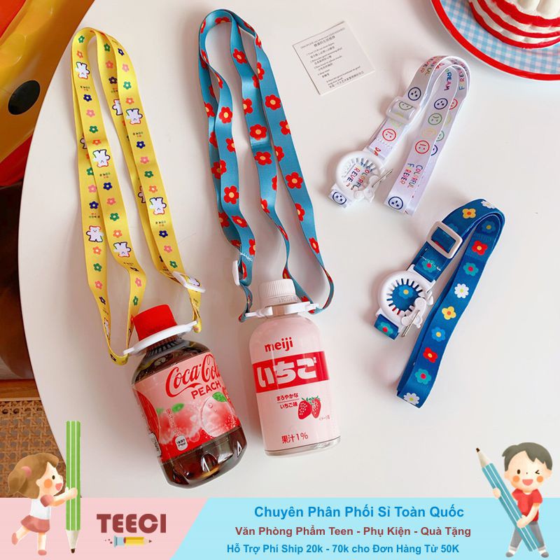 [Mã LIFEBOOK2 giảm 10% đơn 0Đ] &lt;Ảnh Thật Shop Chụp&gt; Dây Đeo Bình Nước Hoạt Hình Cute Mang Theo Du Lịch T160