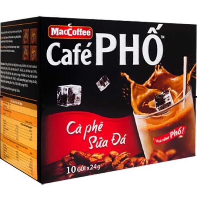 Cà Phê Sữa Đá PHỐ 10gói*24gram