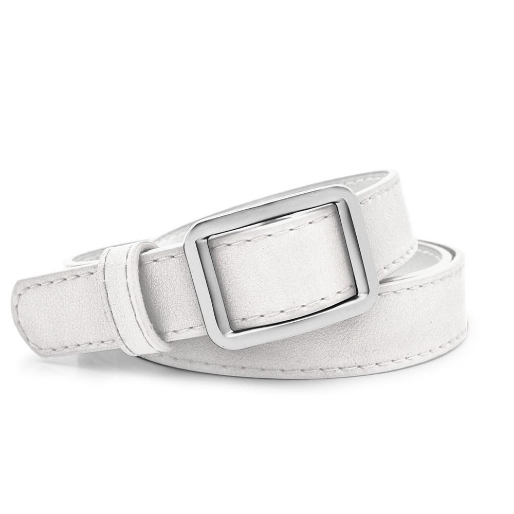 Vintage Women Casual Belts No Pin Buckle Belt Strap Pu Leather