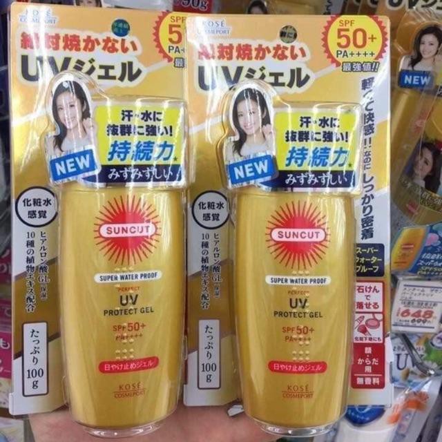 KEM CHỐNG NẮNG KOSE SUNCUT UV PROTECT GEL 100 GAM ( HÀNG NỘI ĐỊA NHẬT)