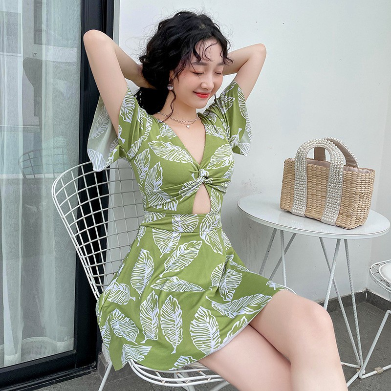 Đồ bơi nữ kín đáo váy đi biển đồ bơi 1 mảnh | BigBuy360 - bigbuy360.vn