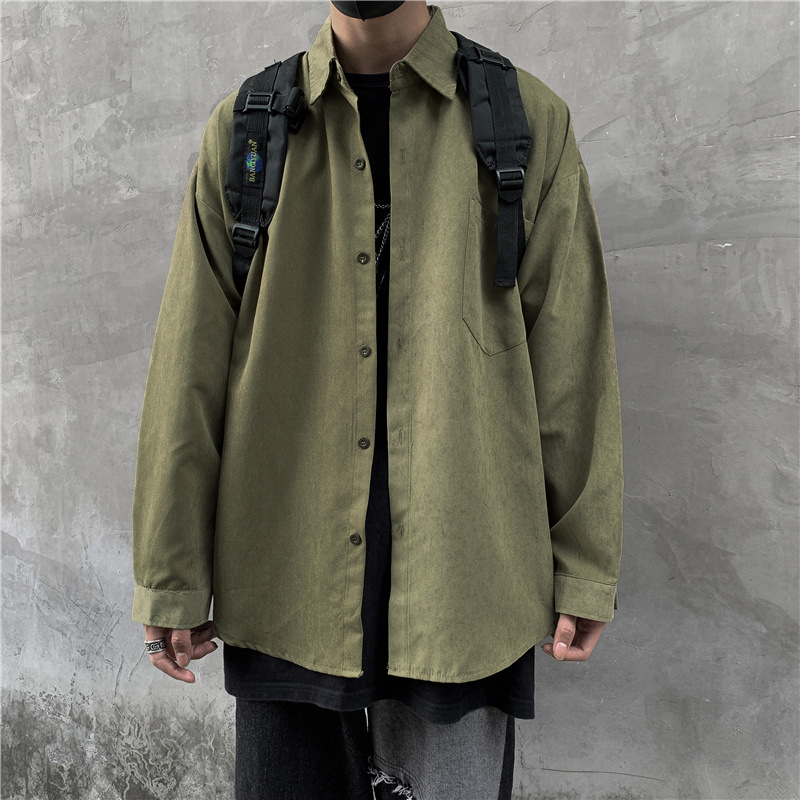Áo Khoác Tay Dài Màu Trơn Dễ Phối Đồ Size M-3Xl Thoải Mái Cho Nam | BigBuy360 - bigbuy360.vn
