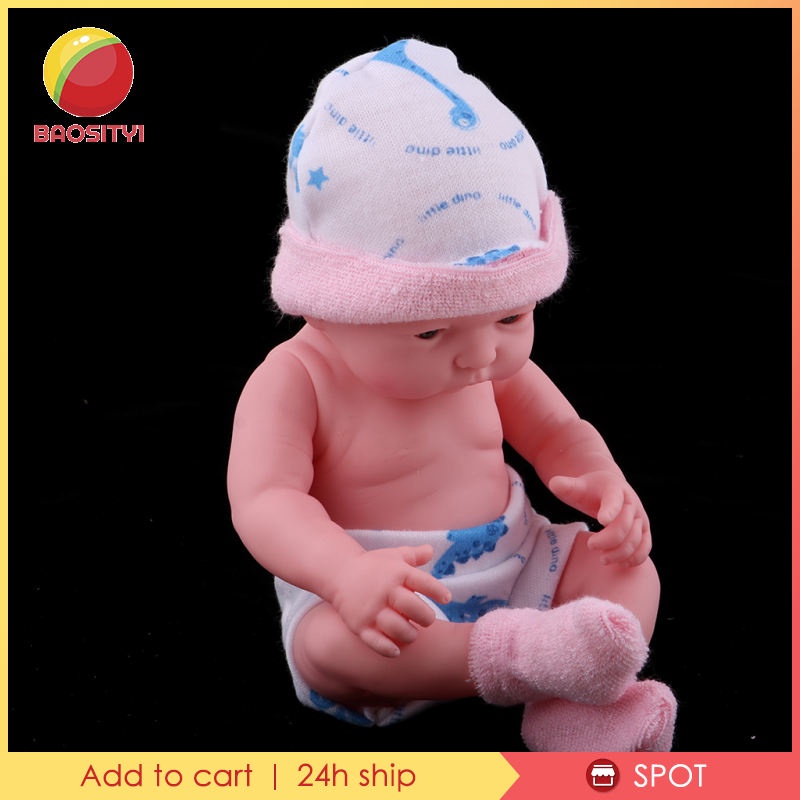 Búp bê em bé sơ sinh bằng silicon mềm kích thước 25cm