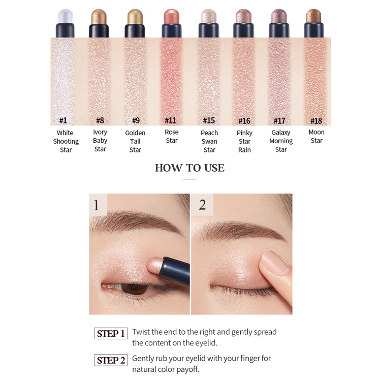 Thỏi Phấn Mắt Lấp Lánh Trang Điểm Chuyên Nghiệp 1.4g ETUDE