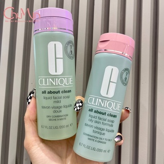 Sữa Rửa Mặt Dạng Gel Clinique All About Clean Liquid Facial Soap Oil 200ml