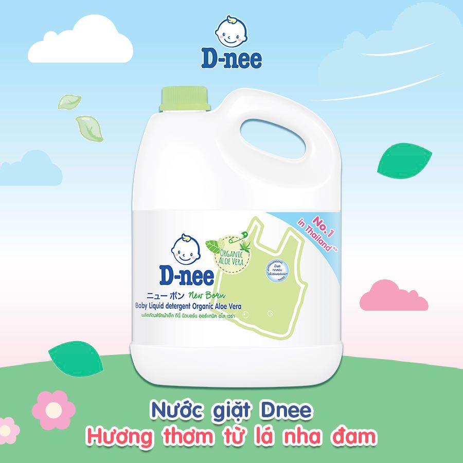 Nước giặt quần áo Dnee cho bé can 3000ml