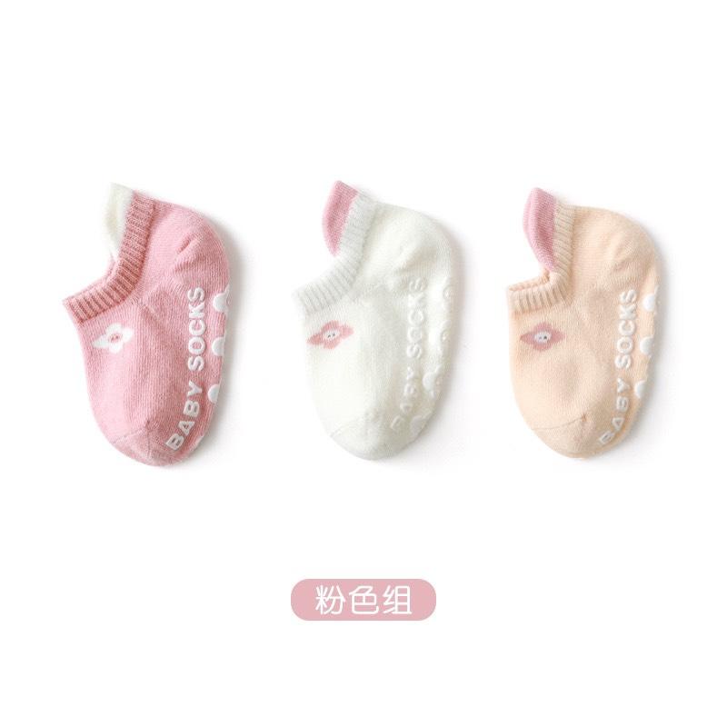 Set 3 đôi tất chống trượt cho bé chính hãng nemo baby họa tiết xinh xắn ( Nhiều màu )