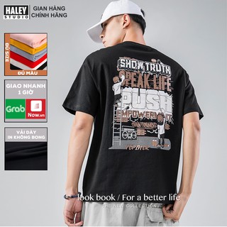 Áo Thun Unisex Form Rộng Nam Nữ Show Truth phong cách Hàn Quốc TN109 Haley TEECHANCE