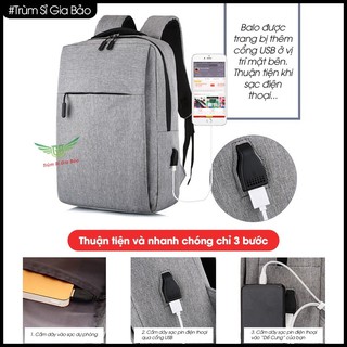 Balo laptop nam nữ 15 6 inch chống sốc , túi đựng máy tính xách tay chống nước , cặp nhỏ gọn thời trang.