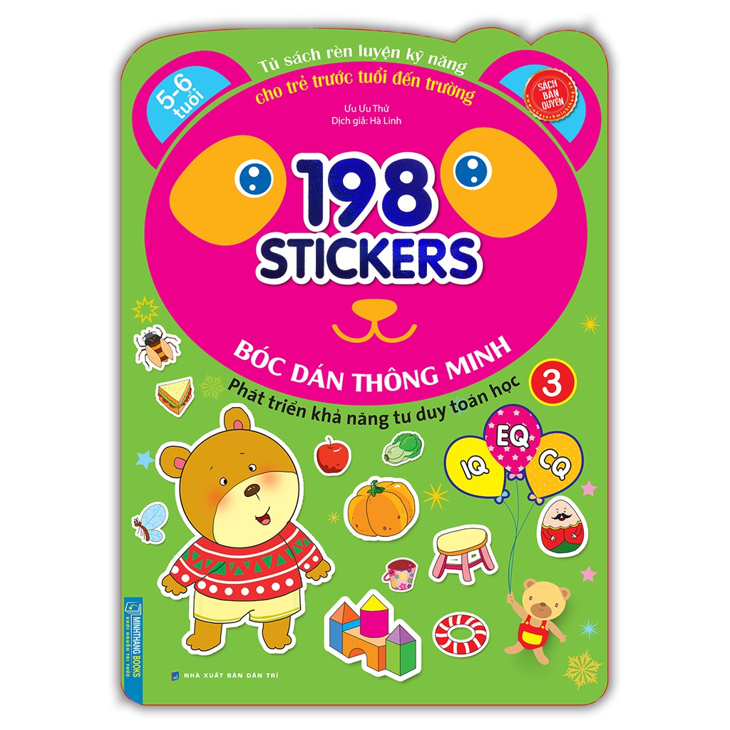 Sách - 198 sticker (q3) tư duy toán học IQ EQ CQ (5-6 tuổi)