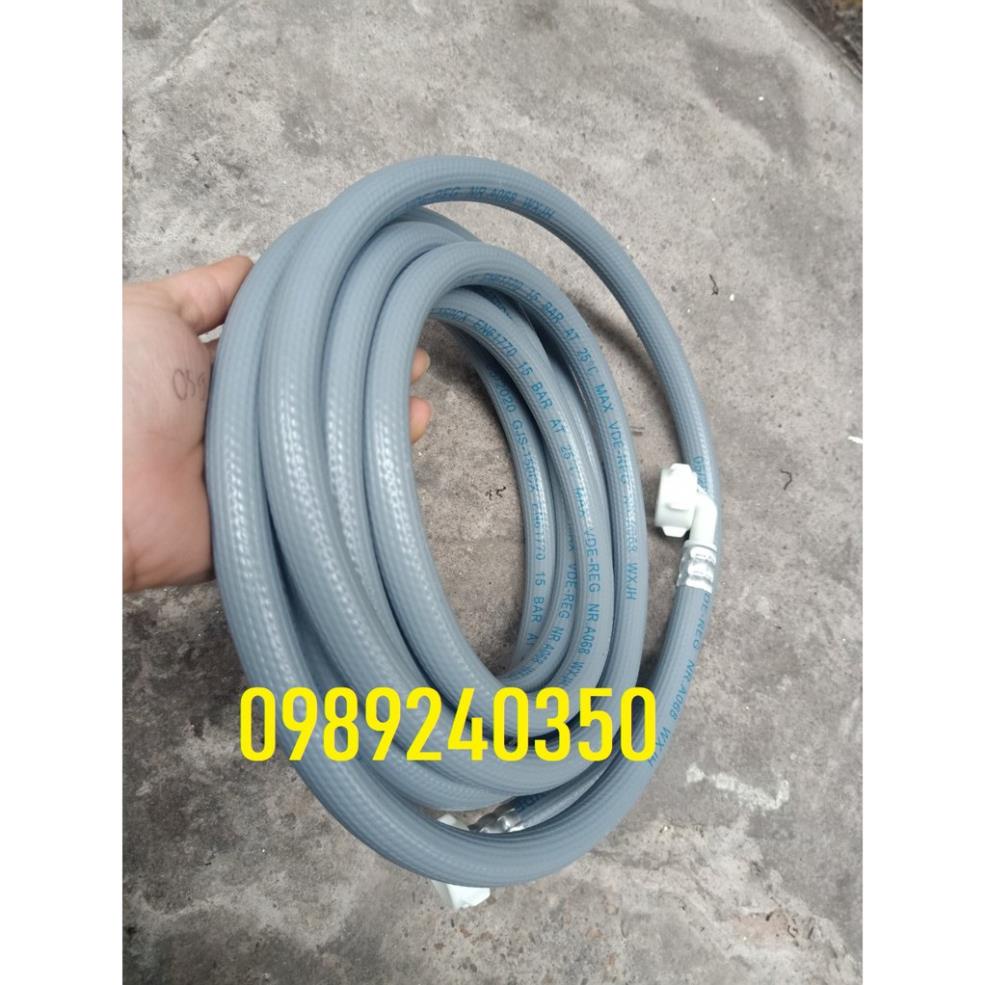Dây cấp nước máy giặt Electrolux cửa ngang 4m - 2 đầu ren LOẠI TỐT