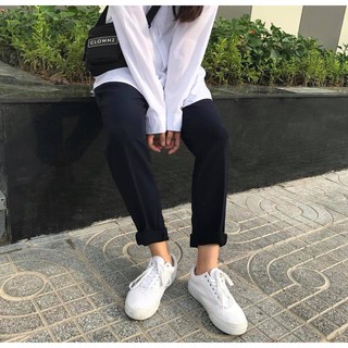 QUẦN KAKI ĐEN TRƠN BASIC UNISEX