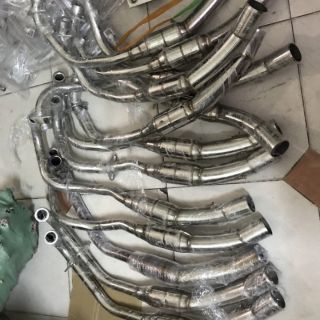 Cổ pô ống hơi inox các dòng xe máy Lượm 79