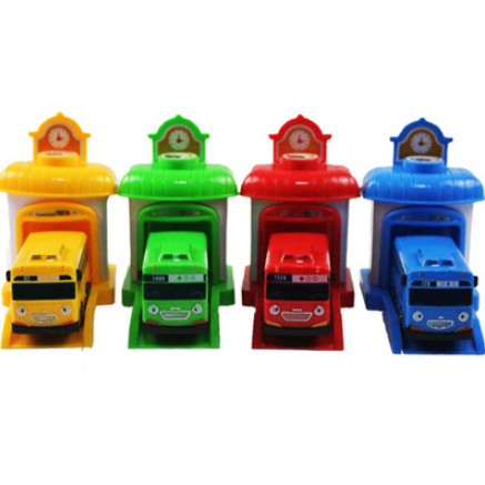 Xe buýt Tayo Bus garage Đồ chơi trẻ em bộ sản phẩm gồm 1 nhà và 1 xe