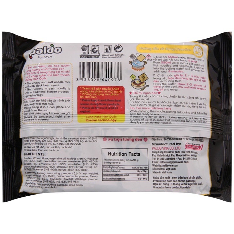 MỲ TRỘN TƯƠNG ĐEN KORENO 115g/ hộp 68g | BigBuy360 - bigbuy360.vn