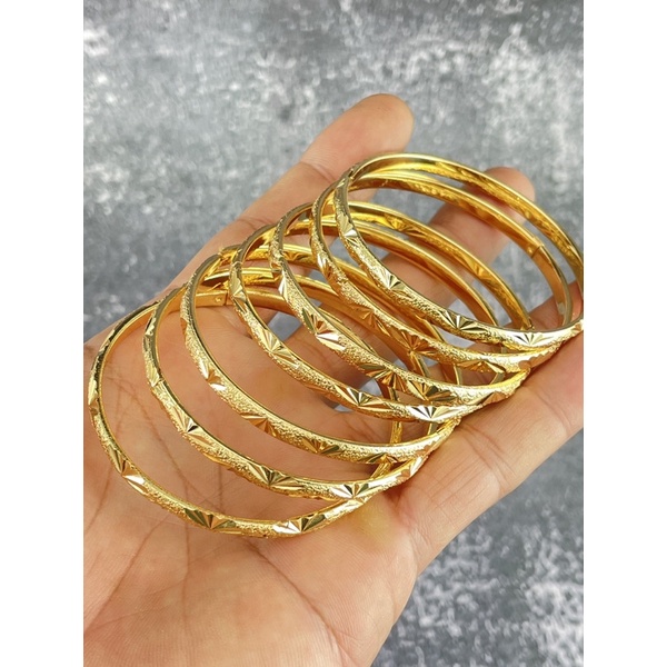 BỘ VÒNG XIMEN 7 CHIẾC CÓ KHÓA GÀI MẠ VÀNG 18K CAO CẤP