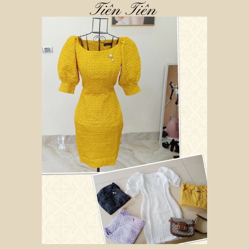 Váy dự tiệc, váy thiết kế chất gấm xốp hàng chuẩn đẹp, cực xinh nhiều màu
