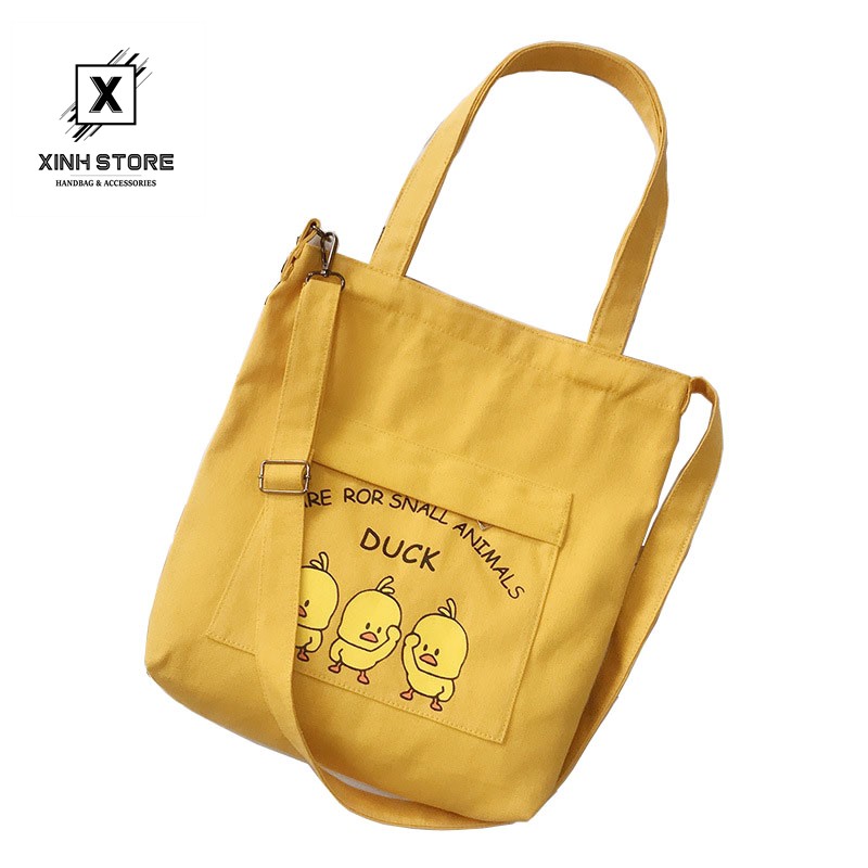 [Mã WABRBAGS giảm 20K đơn 99K] Túi Vải Đeo Chéo Tote Thời Trang Vit XinhStore