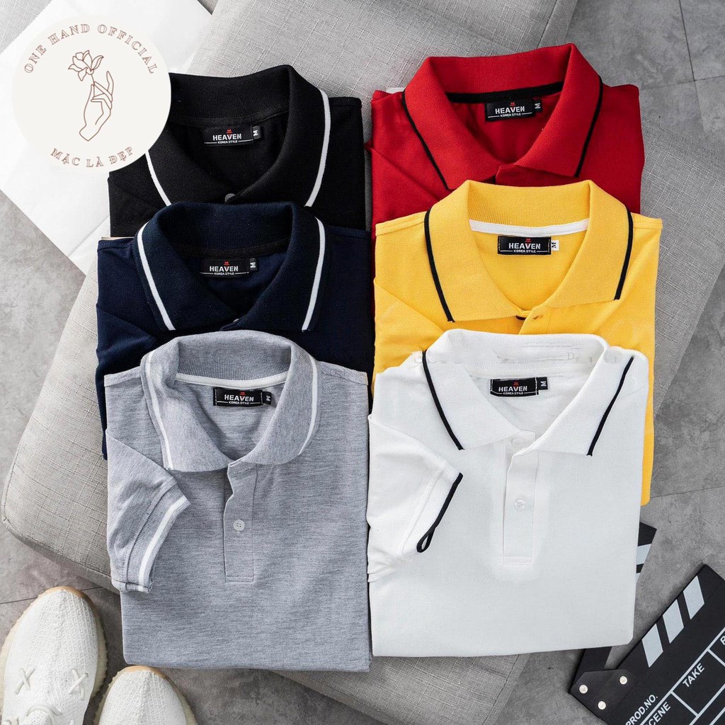 Áo Polo Viền 1𝖍𝖆𝖓𝖉 Áo Thun Nam Cổ Bẻ Có Viền Trang Trí Chất Đẹp, Dáng Trơn Dễ Phối Đồ, Phong Cách - Mặc Là Đẹp - Mã PL