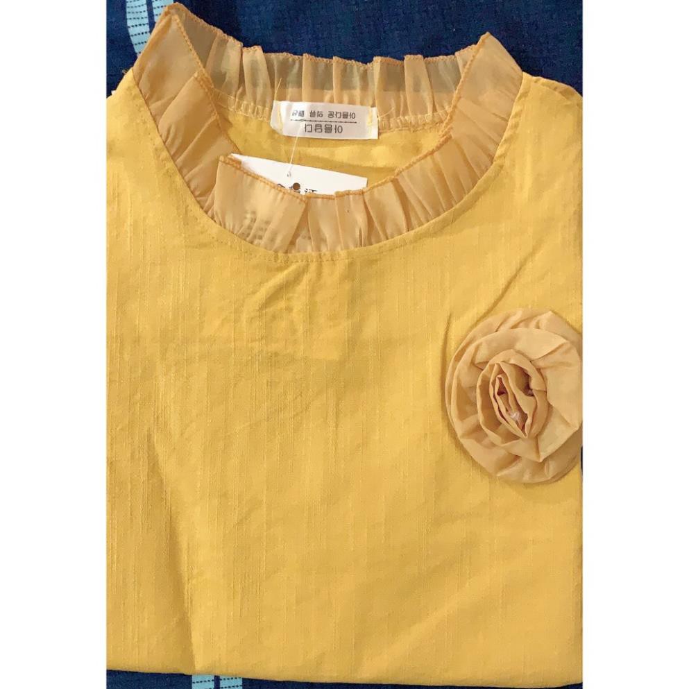 Váy Bầu Hè Công Sở Tay Voan Đính Hoa Ngực Sang Chảnh HD2610 Honey Mommy Đầm Bầu Công Sở Hè ✓ ཾ